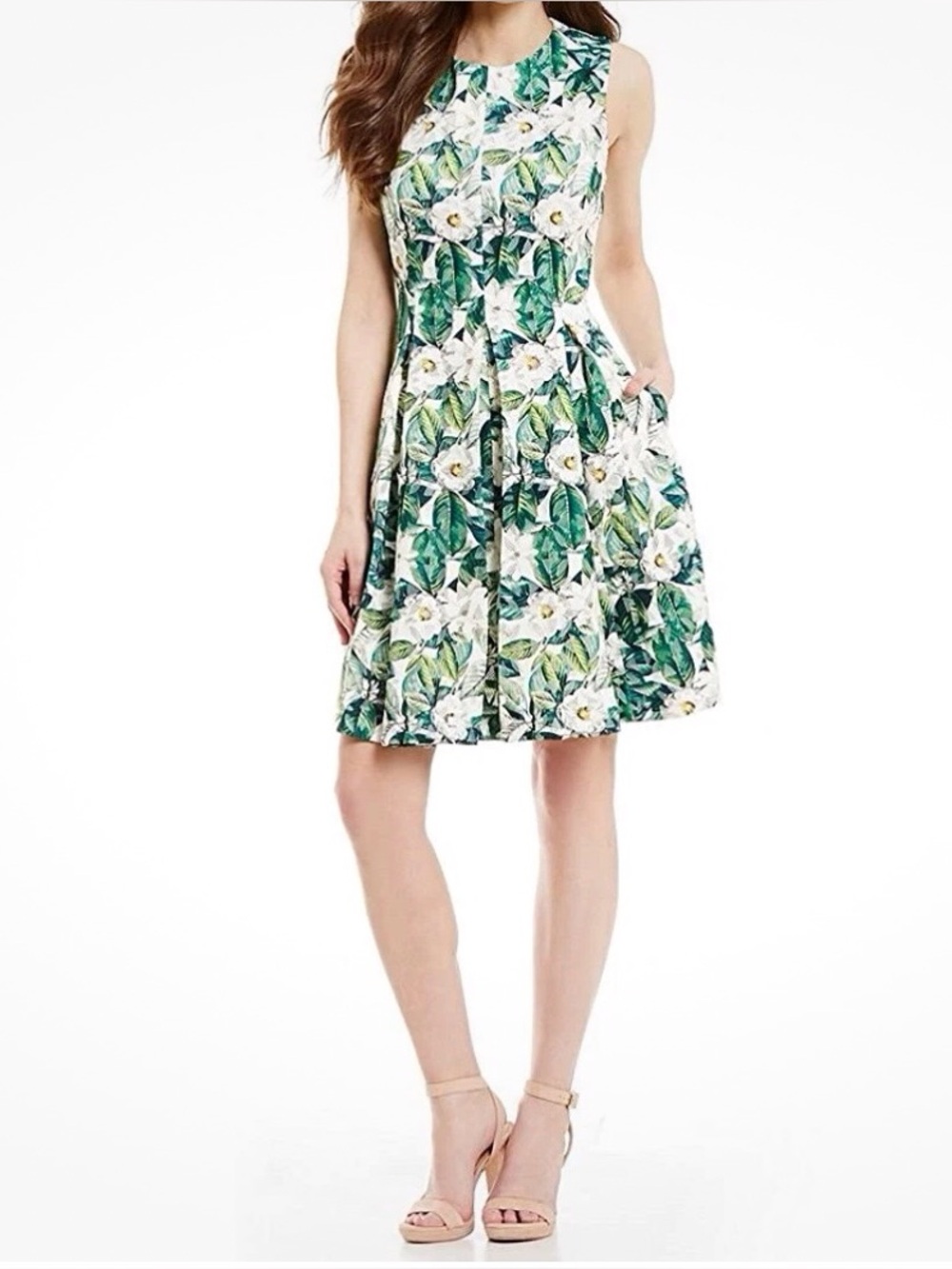 ANTONIO MELANI Daisy Floral Sleeveless Dress Sz 0